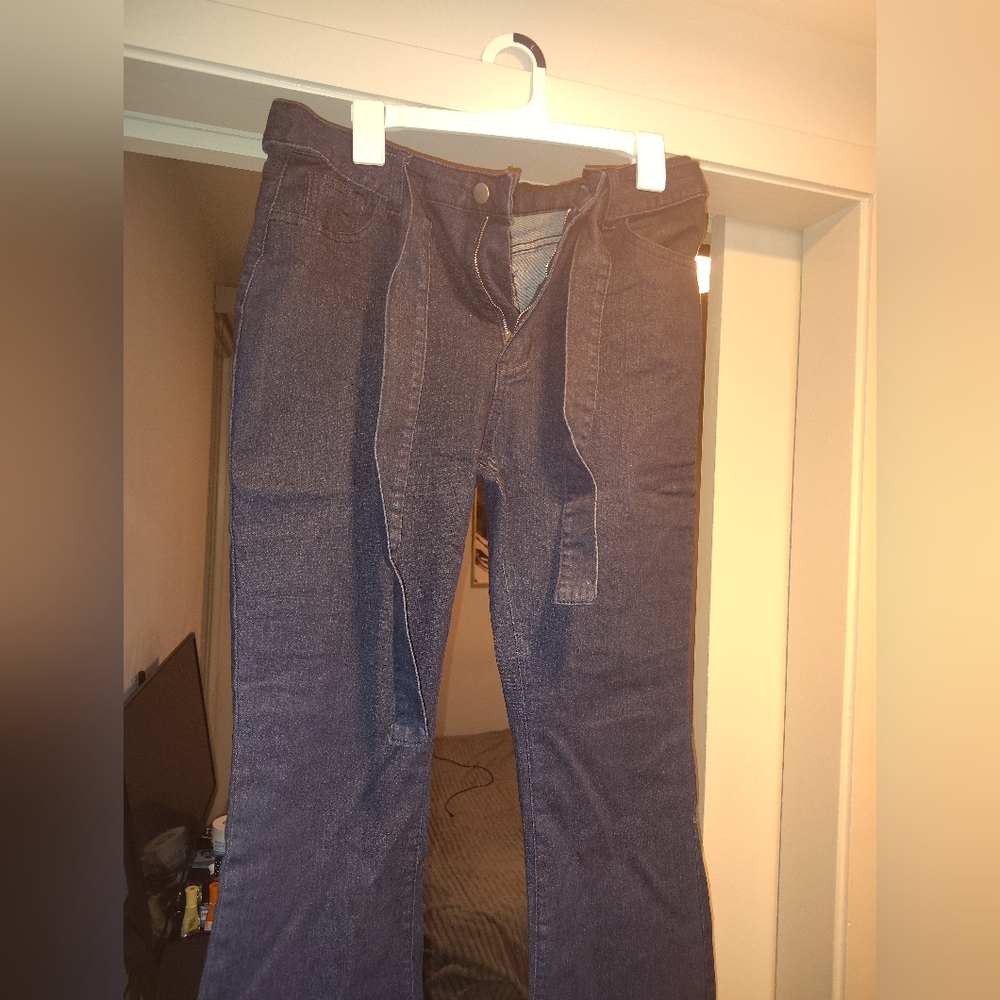 Tie up jeans
